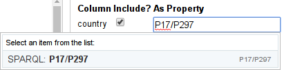 screenshot of the reconciliation dialog with a property path